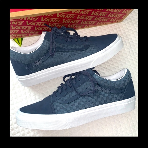 emboss mini check old skool vans